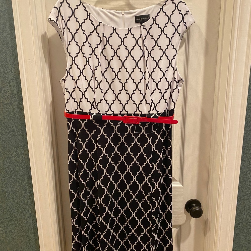 Connected Apparel black/white dress